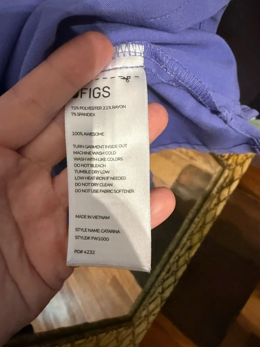 Figs Scrub Set in Blueberry - Picture 5 of 16